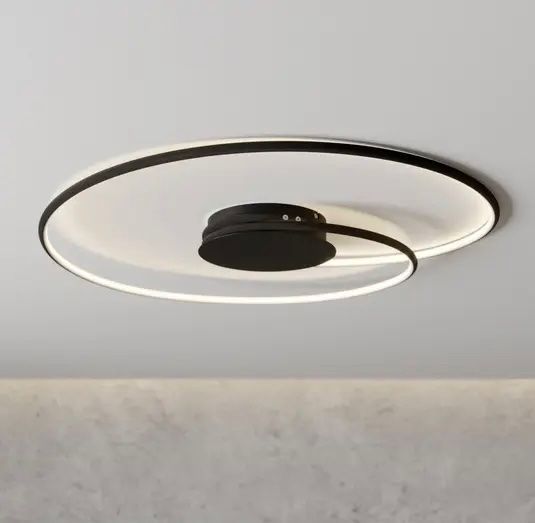 Kronleuchter & Deckenlampen: AKTION Lindby Joline LED-Deckenleuchte, schwarz, 70 cm – Neu und originalverpackt aus Basel von Seifehuesli