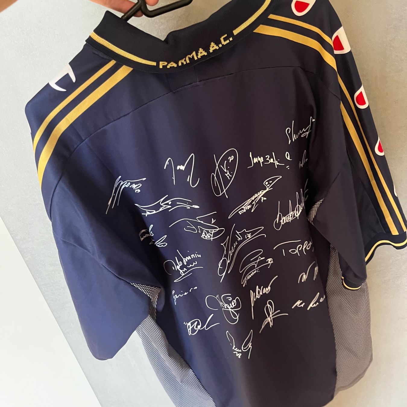 Nike Canottiere & Pantaloni: Parma Calcio Trikot Champion 2002/03 CUP – Usato da Winterthur venduto da LaBodega 8