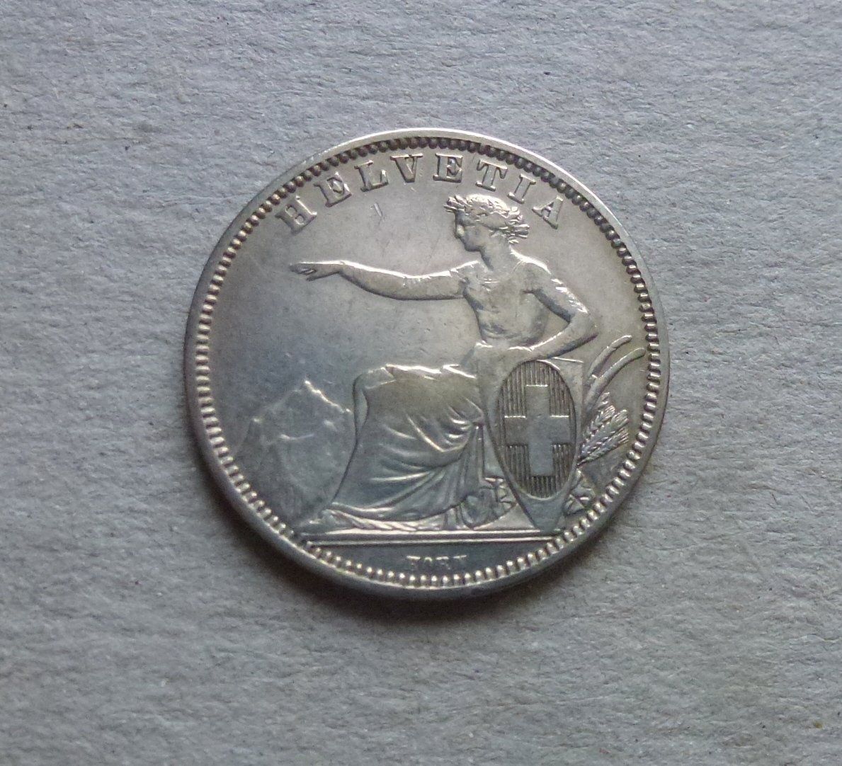 Tutti le monete: ++ 1.-  Franken 1861, gute Erhaltung – Usato da Walkringen venduto da Casablanca777 1