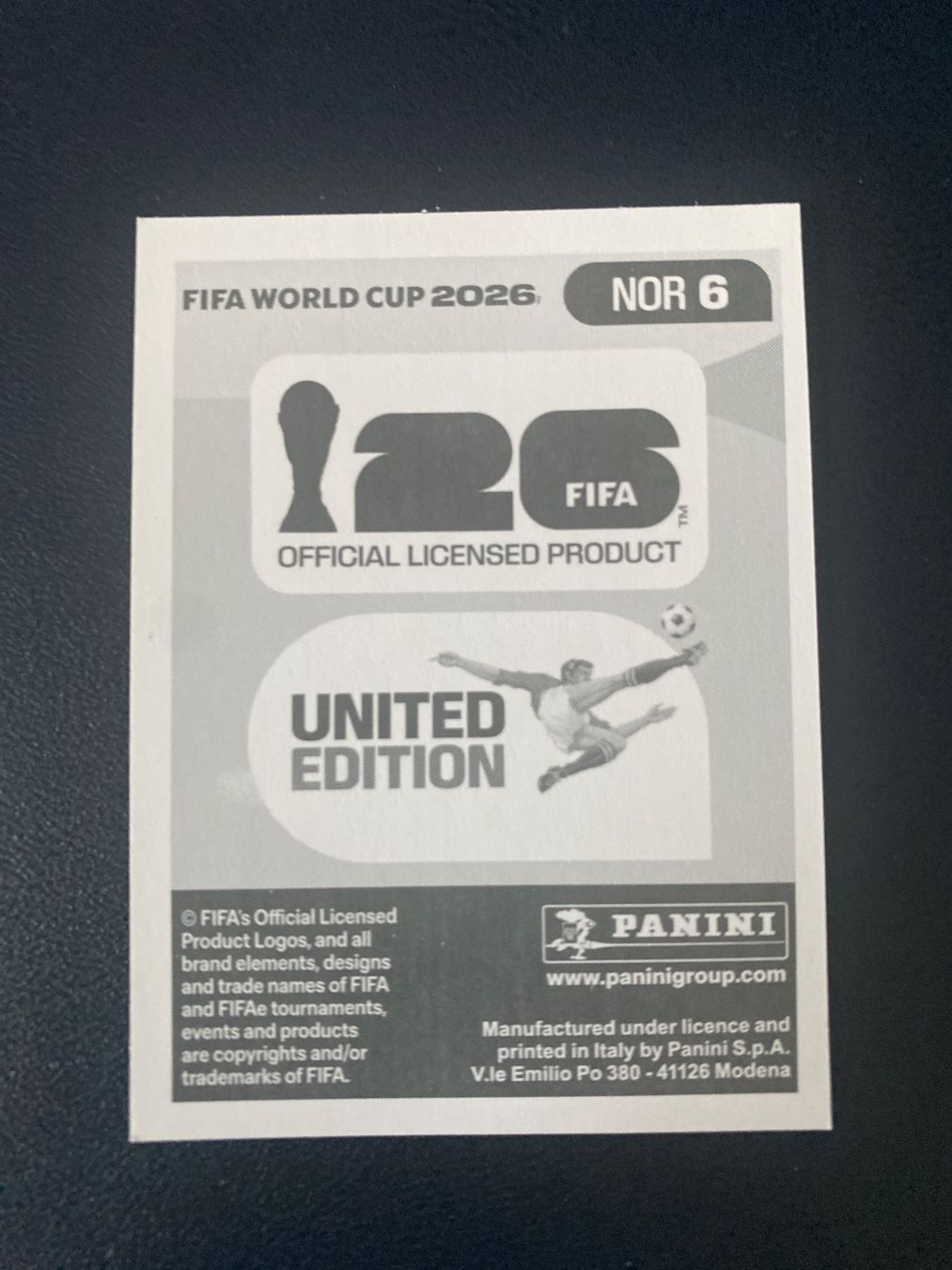 Panini Carte collezionabili: Panini FIFA World Cup Sticker NOR 6 – Nuovo (secondo la descrizione) da Glattbrugg venduto da riseca 1