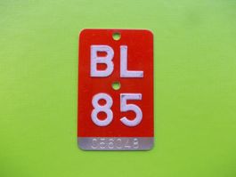 Velonummer / Fahrradnummer BL 85