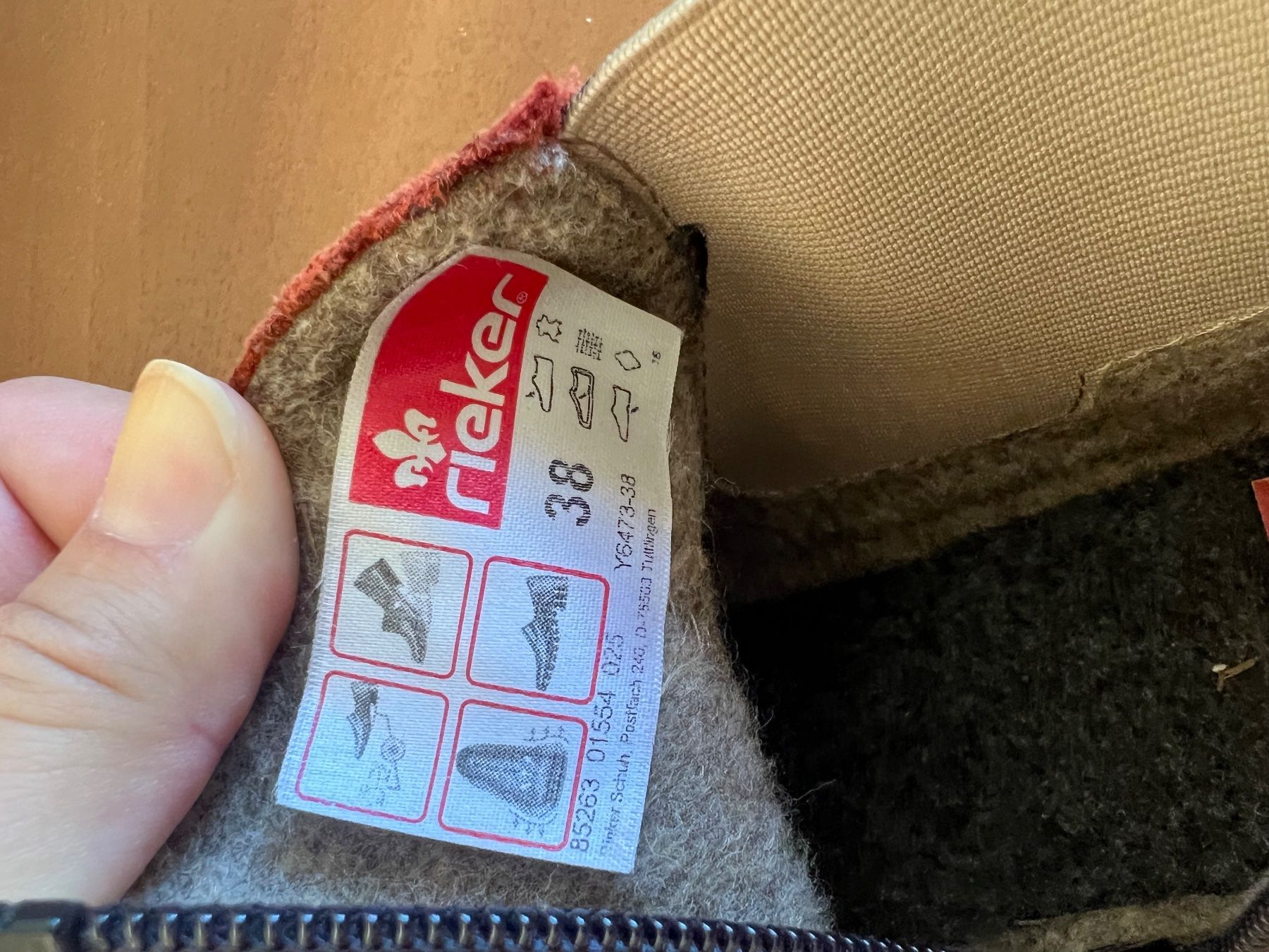 Rieker Scarpe da uomo: Rieker Schuhe gr 38 – Usato da Bühler venduto da melody- 1