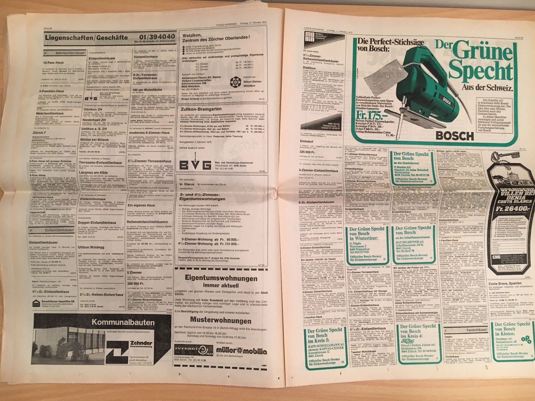 Riviste & Magazine: Tagesanzeiger vom 17. Oktober 1975 – Usato da Luzern venduto da Jiggy_8898 9