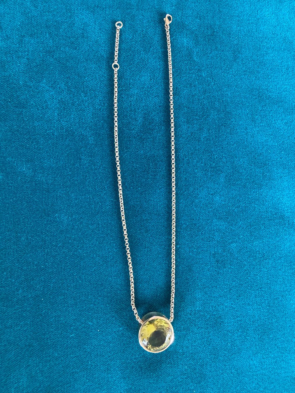 Catenine: Wunderschöne Halskette Gelbgold mit Lemon Citrin – Usato da Buchs SG venduto da Laurenzia2 2
