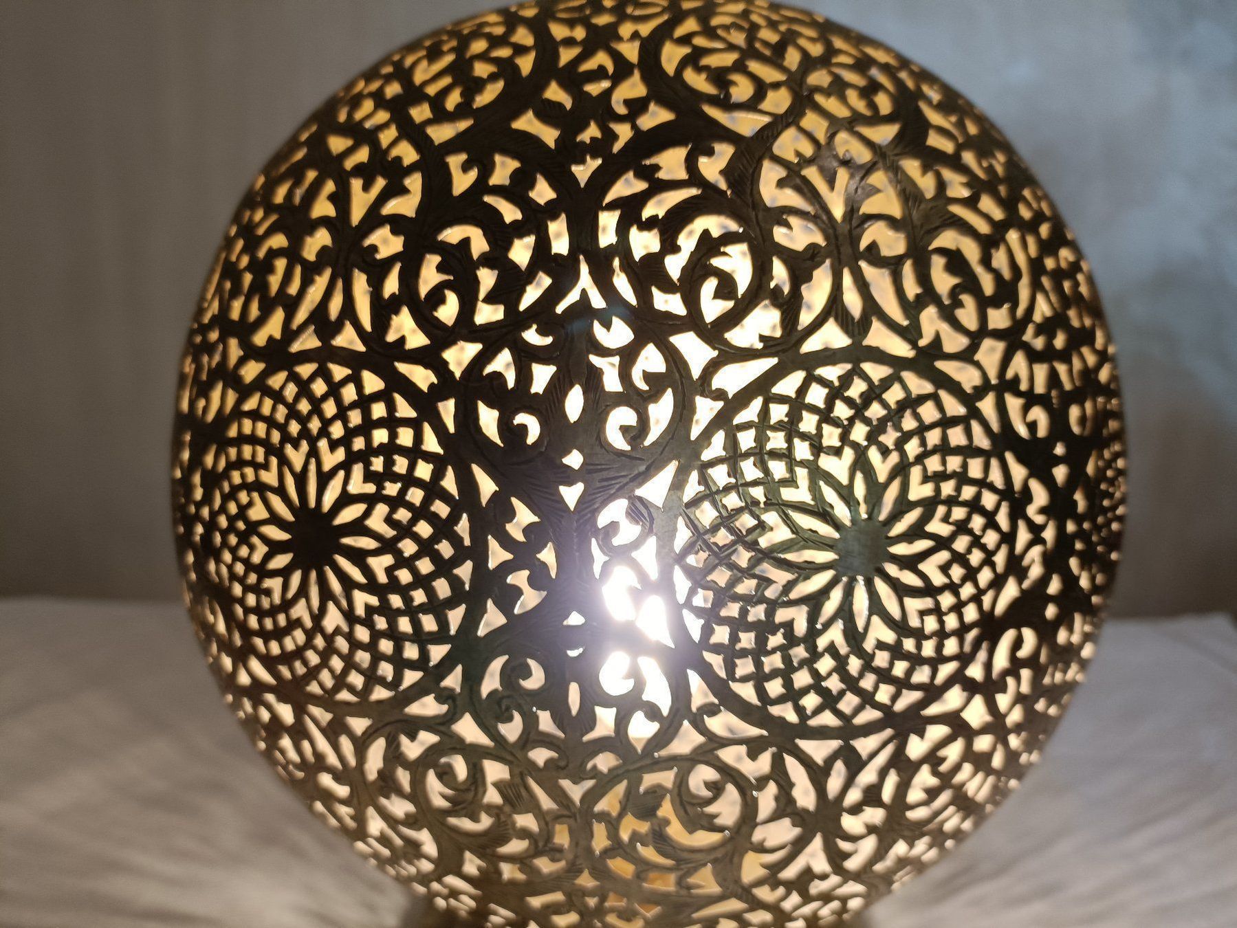 Lampade: Lampe de table forme de Boule en cuivre – Nuovo (secondo la descrizione) da cournillens venduto da Haronn 2