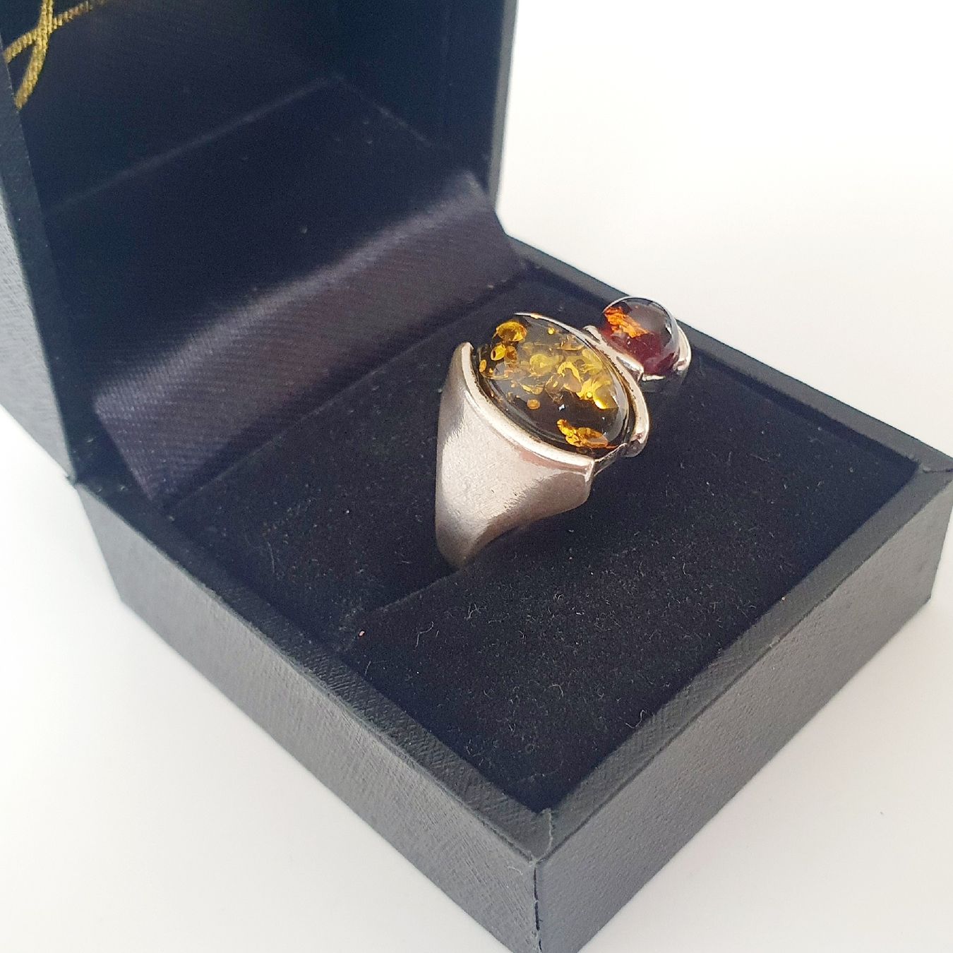 Anelli: Bernstein Ring Silber 925, Vintage Design, Gr 18,3mm  – Usato da Kreuzlingen venduto da Wunderkiste123 5