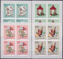 2020, Nr.1800-1803 Viererblöcke (Weihnacht) postfrisch **