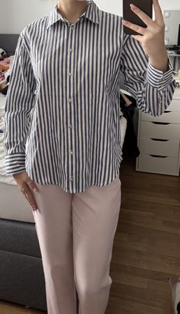 Sinsay Hemd gestreift blau weiss Grösse XS guter Zustand