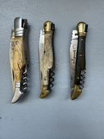 Lot de 3 couteaux Laguiole avec tire-bouchon