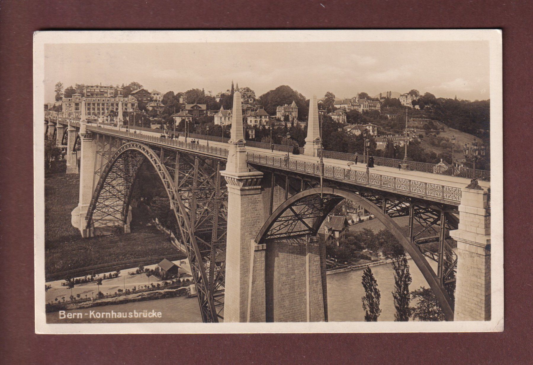 Cartoline postali: BERN - Kornhausbrücke - 1927 – Usato da Pully venduto da nicecards-shop