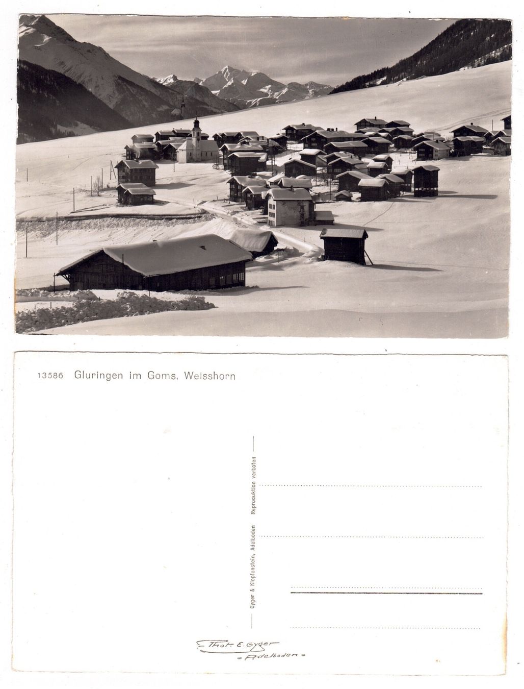 Cartes postales: Gluringen Im Goms – D'occasion à La Tour-de-Peilz par amjust