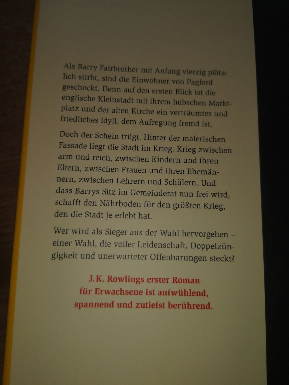 Libri: J. K. Rowling Ein plötzlicher Todesfall – Usato da Aumont venduto da Mandragora02 1