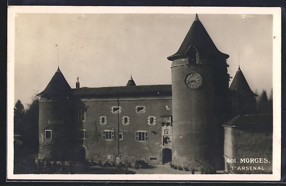Cartoline postali: AK Morges, L'Arsenal, 1929 – Usato da Berlin venduto da bartko-reher