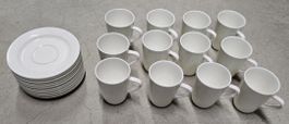 Set 12 Lunasol Platinum Line Espressotassen mit Unterteller