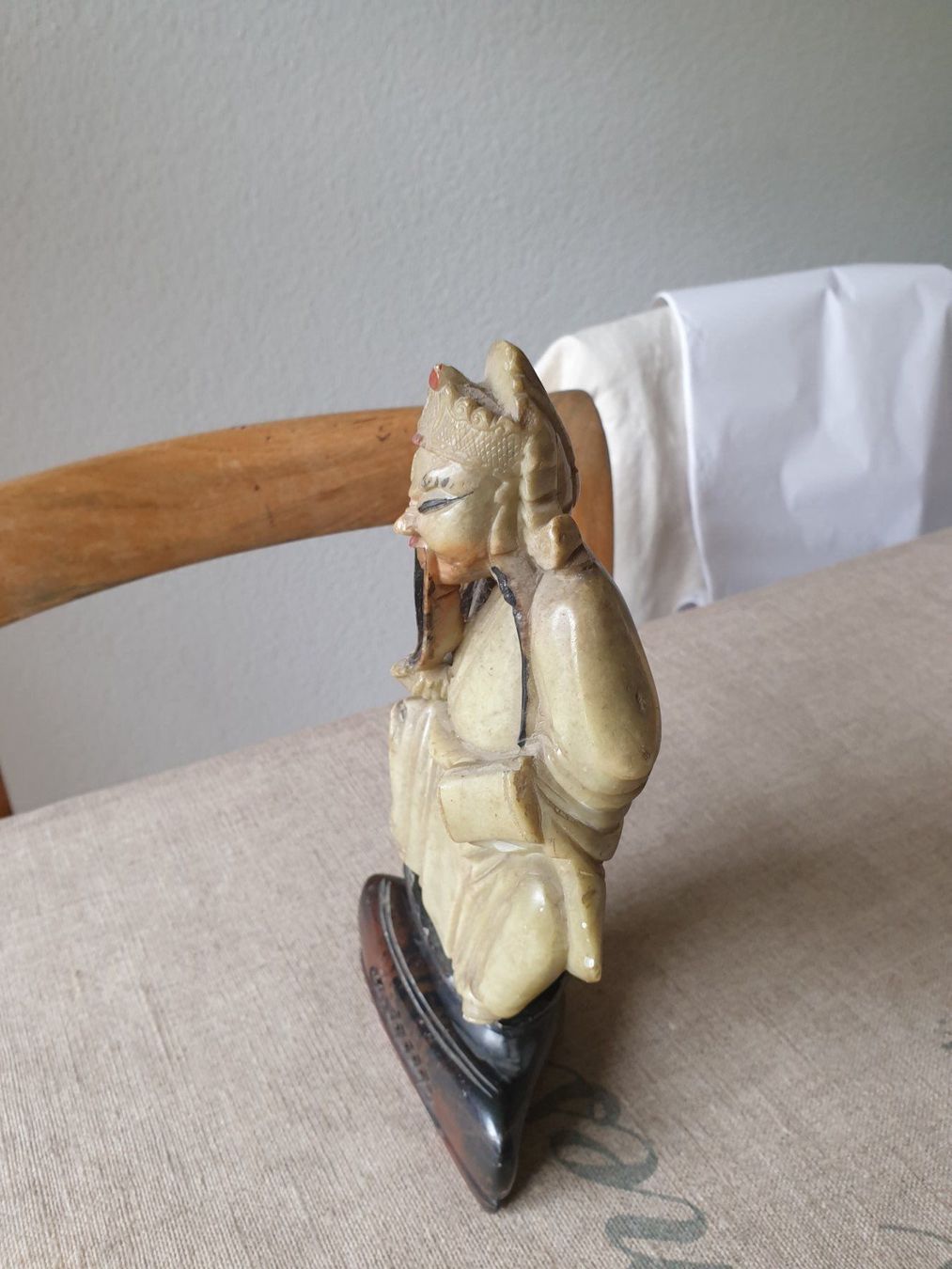 Skulpturen & Statuen: China Specksteinfigur auf Sockel – Gebraucht aus Bottmingen von sandy_2 4