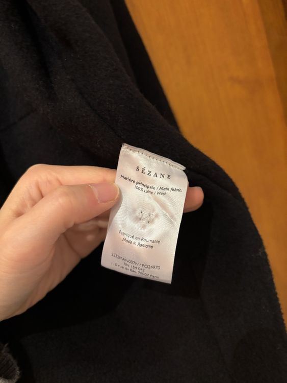 Manteau Homme Vintage En Laine Pure - Zero King - Taille 42 - Style Trench Boutonné - Occasion Très Bon état