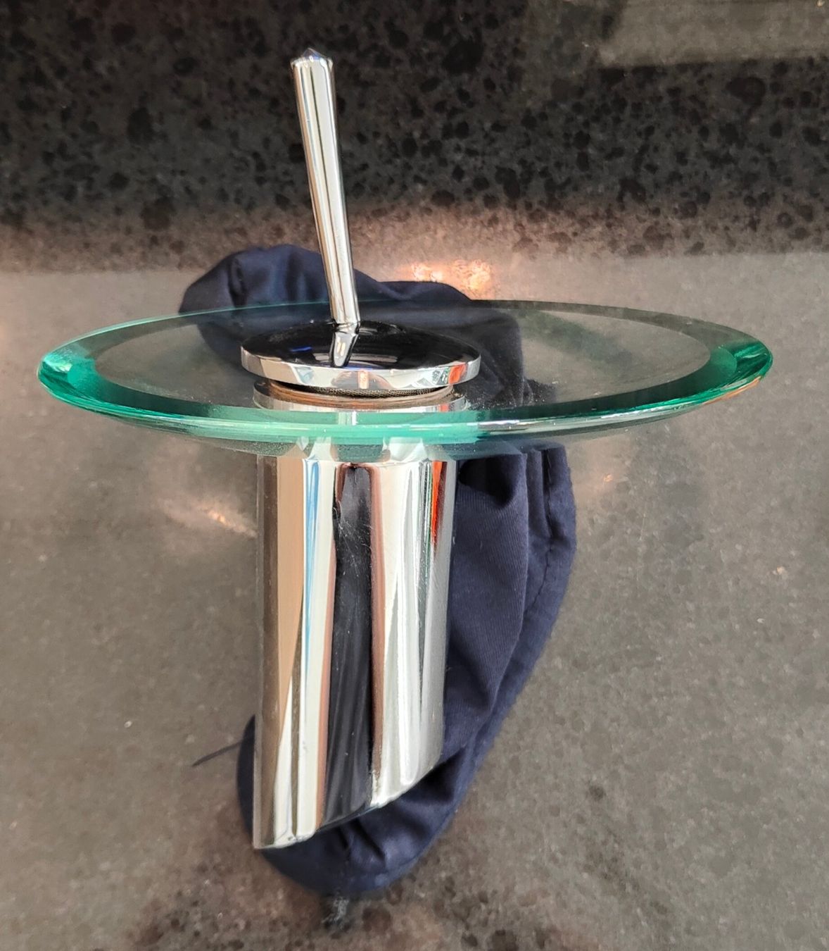 Rubinetteria: Wasserhahn verchromt mit Glas – Nuovo (secondo la descrizione) da Marthalen venduto da natuerli