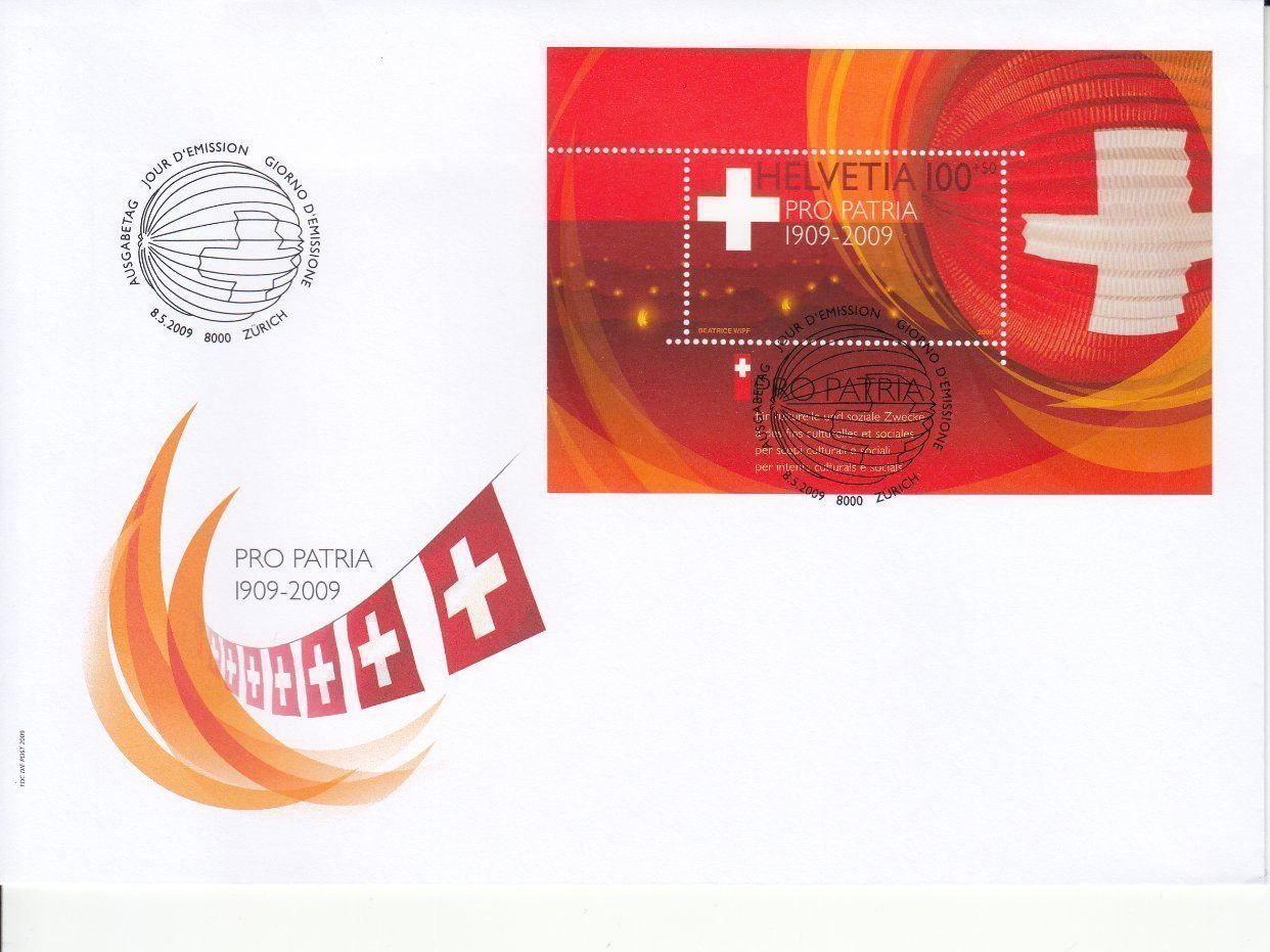 Tutti i francobolli: CH Ausgaben 2 / 2009 FDC – Usato da Bürglen TG venduto da StampGraf 2