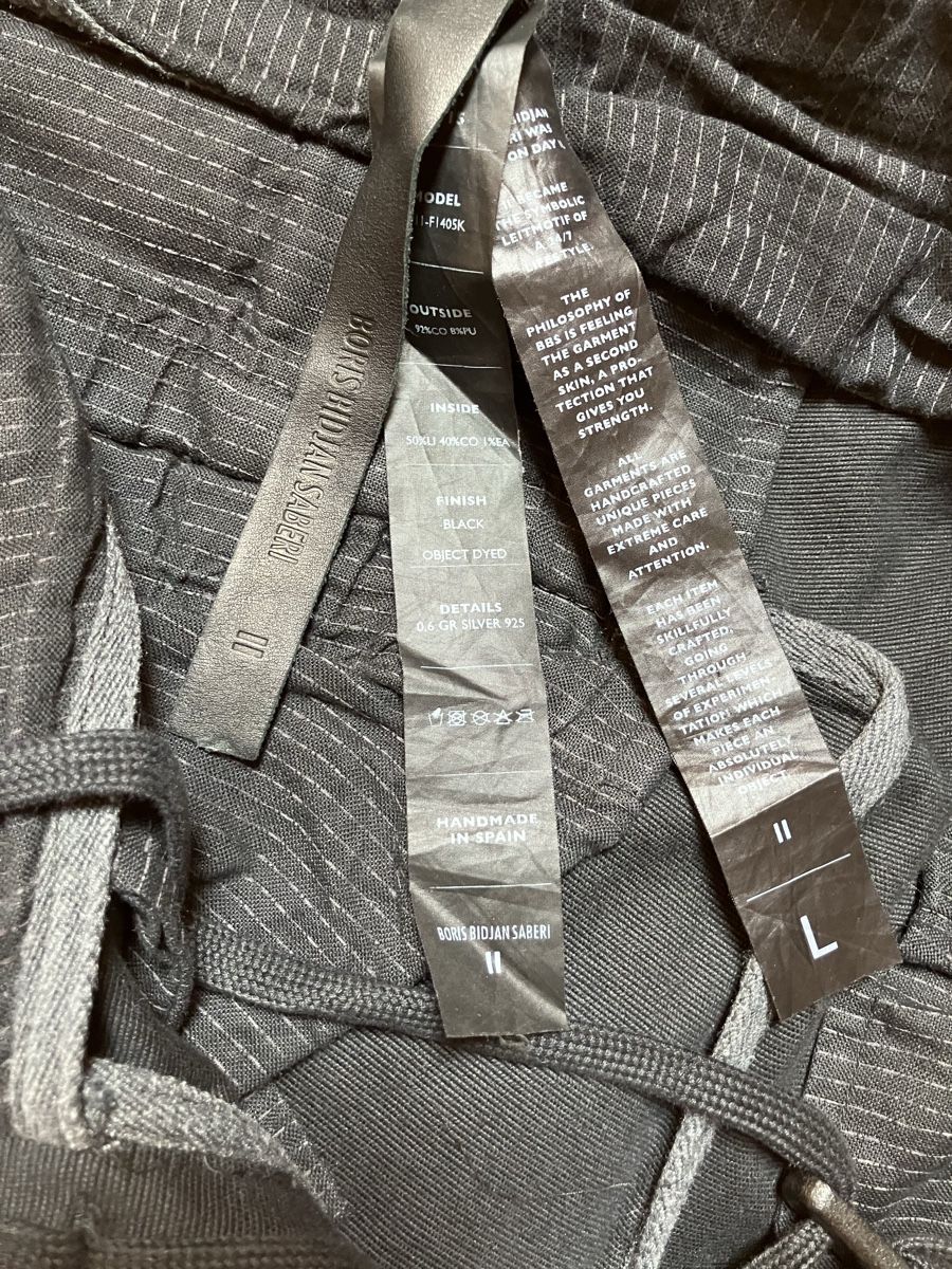 Pantaloni: Boris Bidjan Saberi Hose – Usato da Maracon venduto da hue_6sb7 4