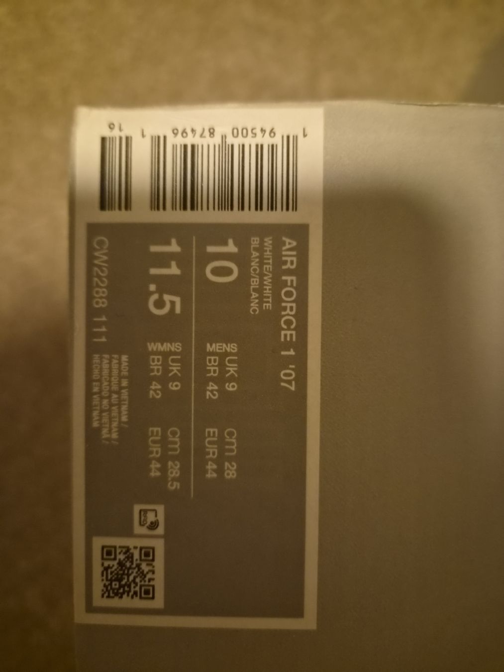 Nike Chaussures hommes: Air Force 1 weiss, neu – Neuf avec emballage d'origine à Kradolf par bra_9kn7 3