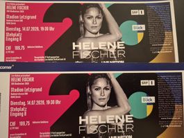 2 x Stehplätze, Helene Fischer 14.07.2026 Letzigrund ZH