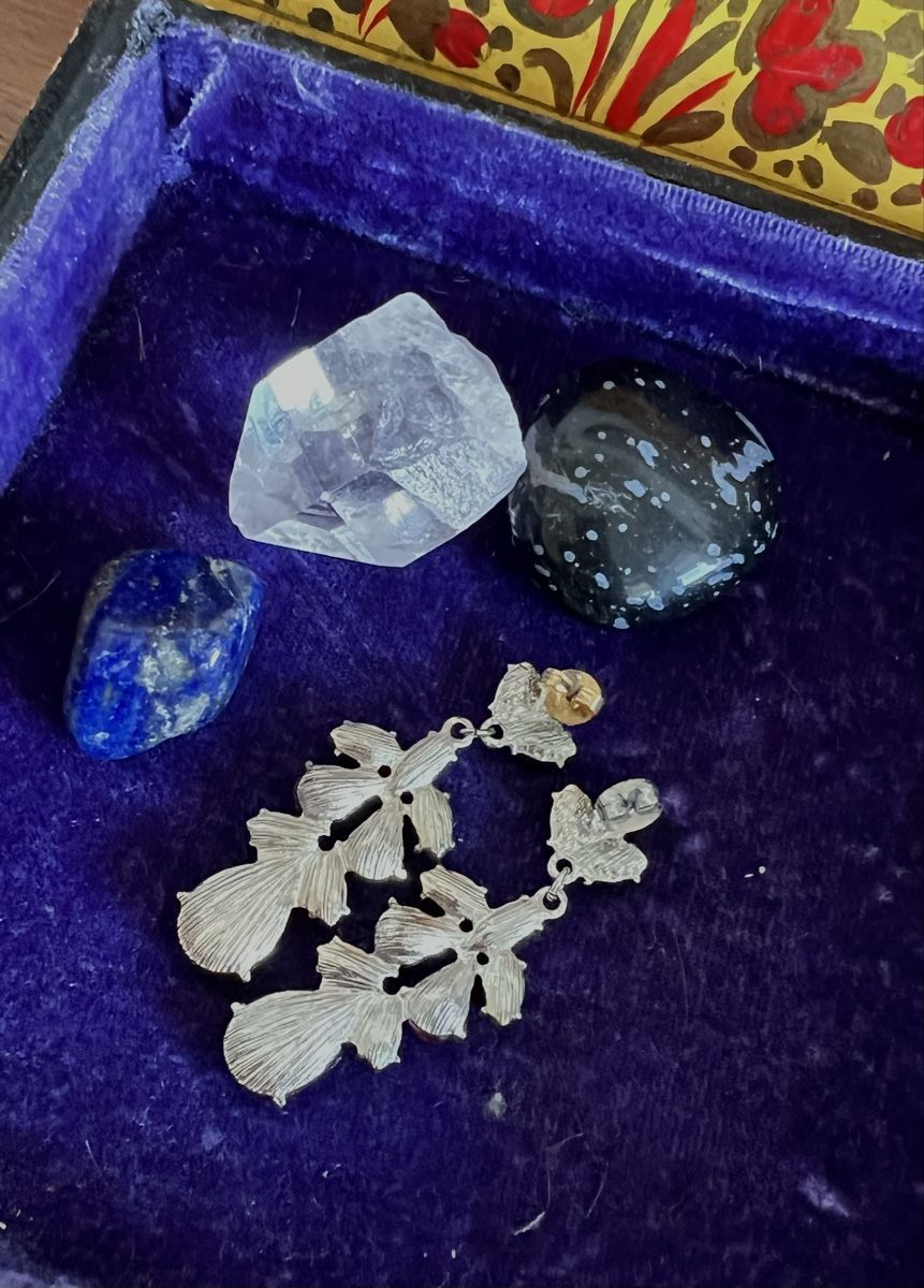 Orecchini pendenti & Orecchini a lobo: Modeschmuck Tropfen Ohrringe, dunkelrot, festlich – Usato da Zürich venduto da Klimbim87 2