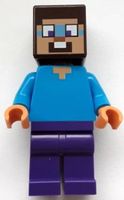 LEGO Minecraft min160 Steve - Dark Purple Legs