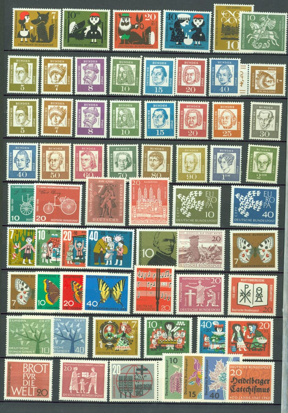 Tutti i francobolli: 10 Seiten BRD  grosse SAMMLUNG **  (AX229) – Nuovo (secondo la descrizione) da Seuzach venduto da Harri19 1
