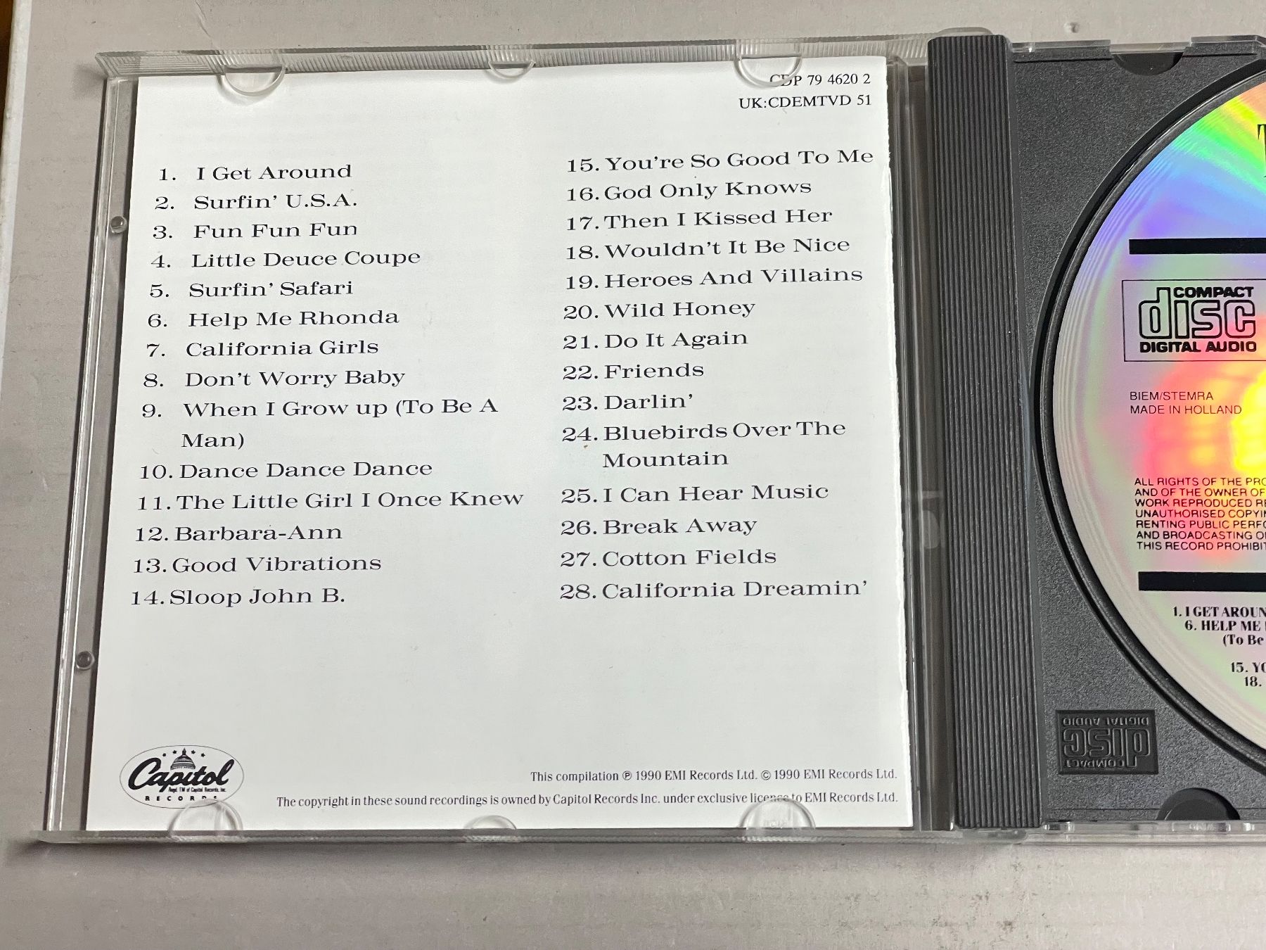 CD: The Beach Boys – Usato da Muri b. Bern venduto da AdidasCollector 2