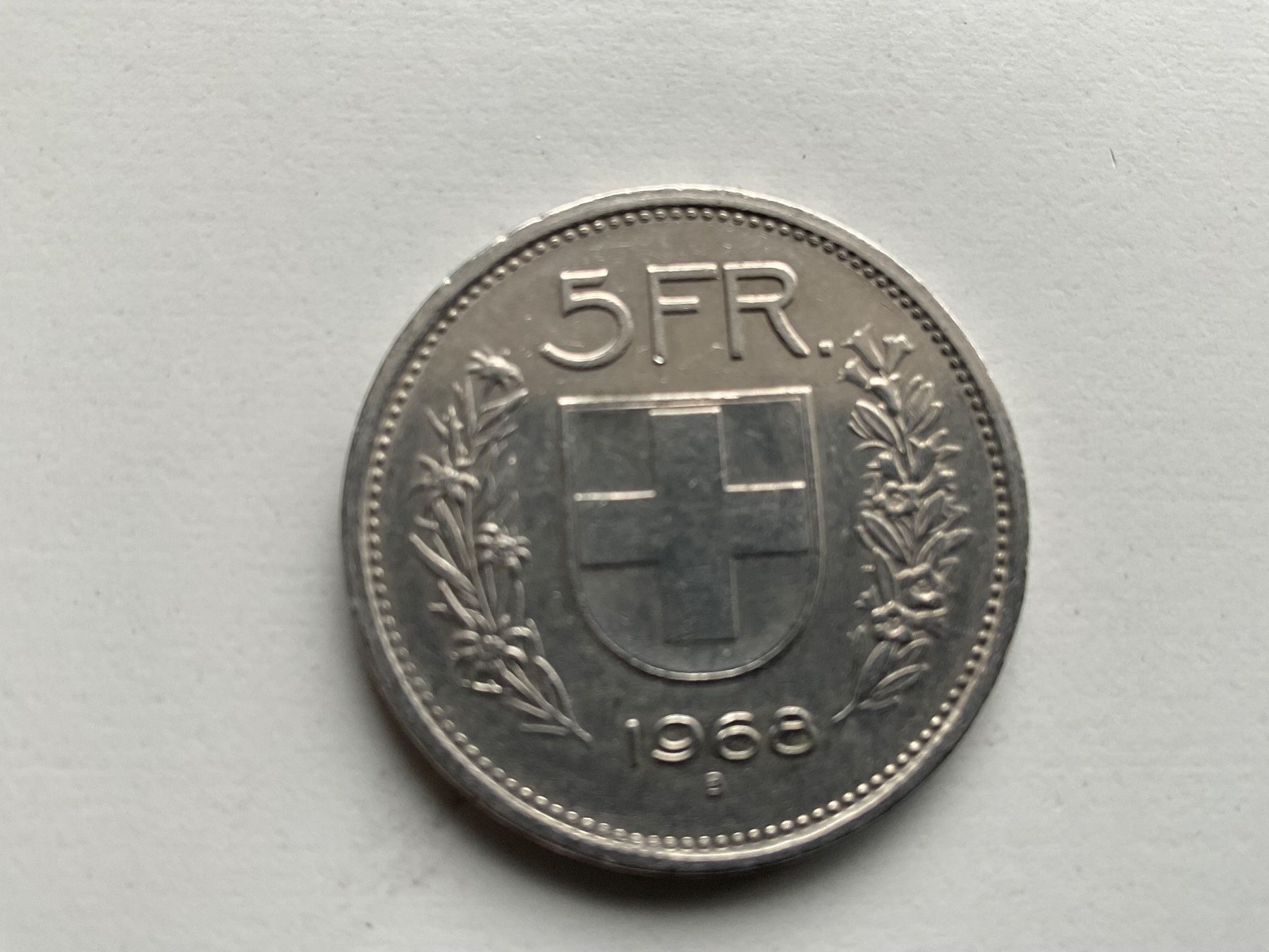 Tutti le monete: 5 Frankenstück 1968 – Usato da Bottighofen venduto da onyx42 1