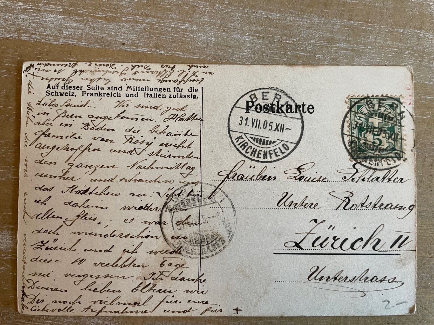 Cartes postales: Postkarte Bern – D'occasion à Bern par Dafi7 1