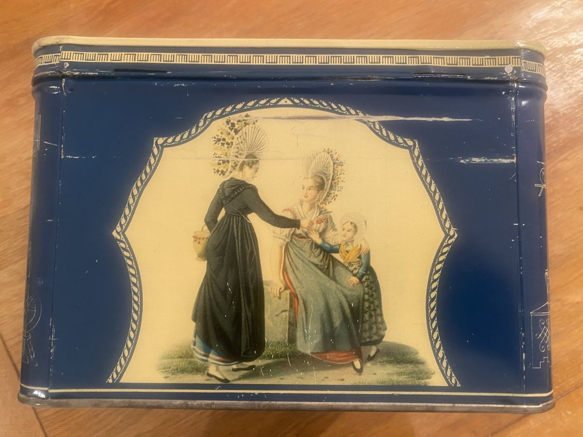 Tutte le decorazioni: Blaue Vintage Dose mit Schweizer Motiven, Herbstdeko! – Usato da Gerlikon venduto da jabadabadu 5