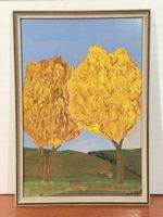 Autumn Reflection Oil Painting signed - Golden Tree Art