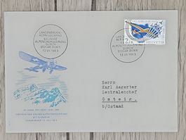 CL07 Enveloppe + Timbre Suisse 1963