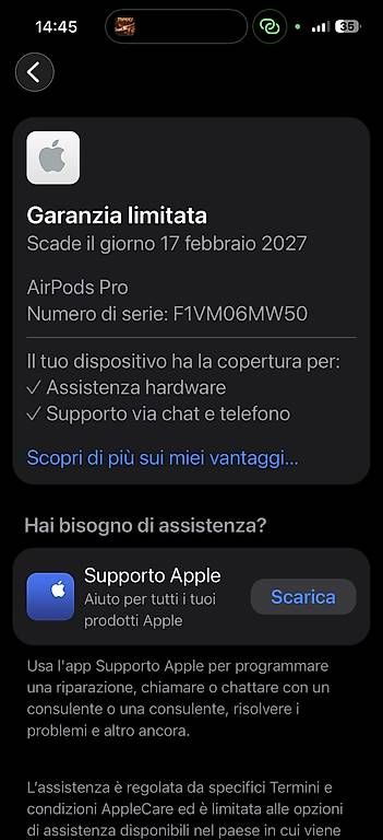 Cuffie: AirPods Pro 2 in garanzia Apple – Usato da Lavorgo venduto da gio_gh2t 2