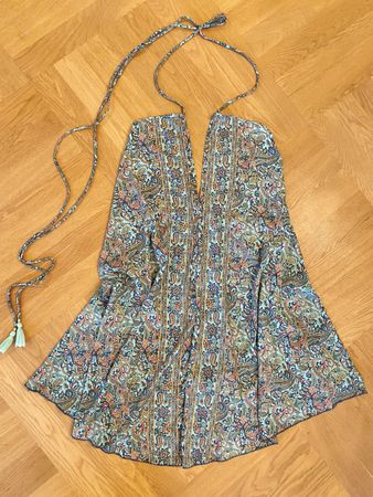 Neckholder Boho Kleid mit Paisley Muster, Gr. M
