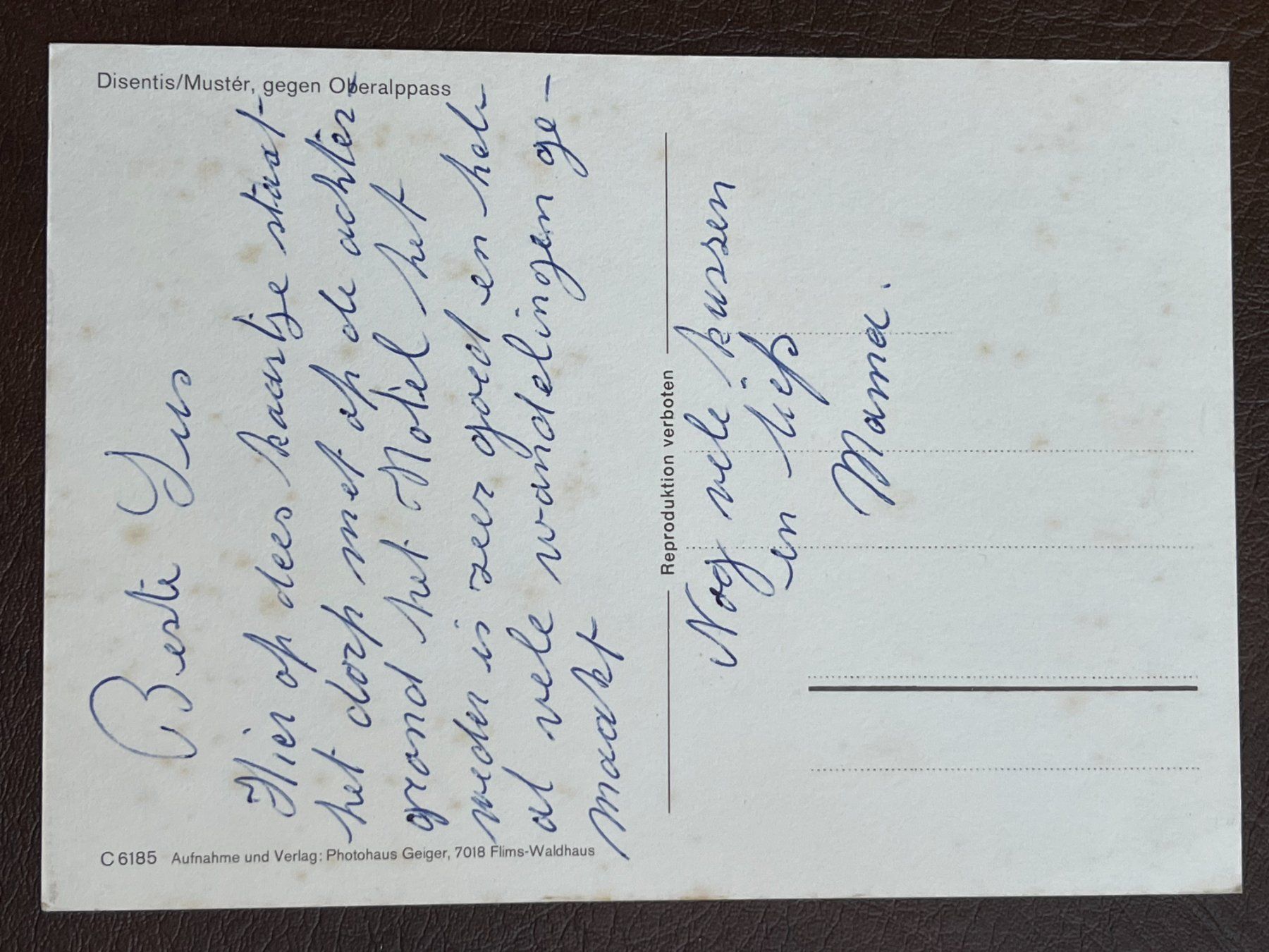 Cartoline postali: Disentis - gegen Oberalppass – Usato da Steg VS venduto da danwer74 1