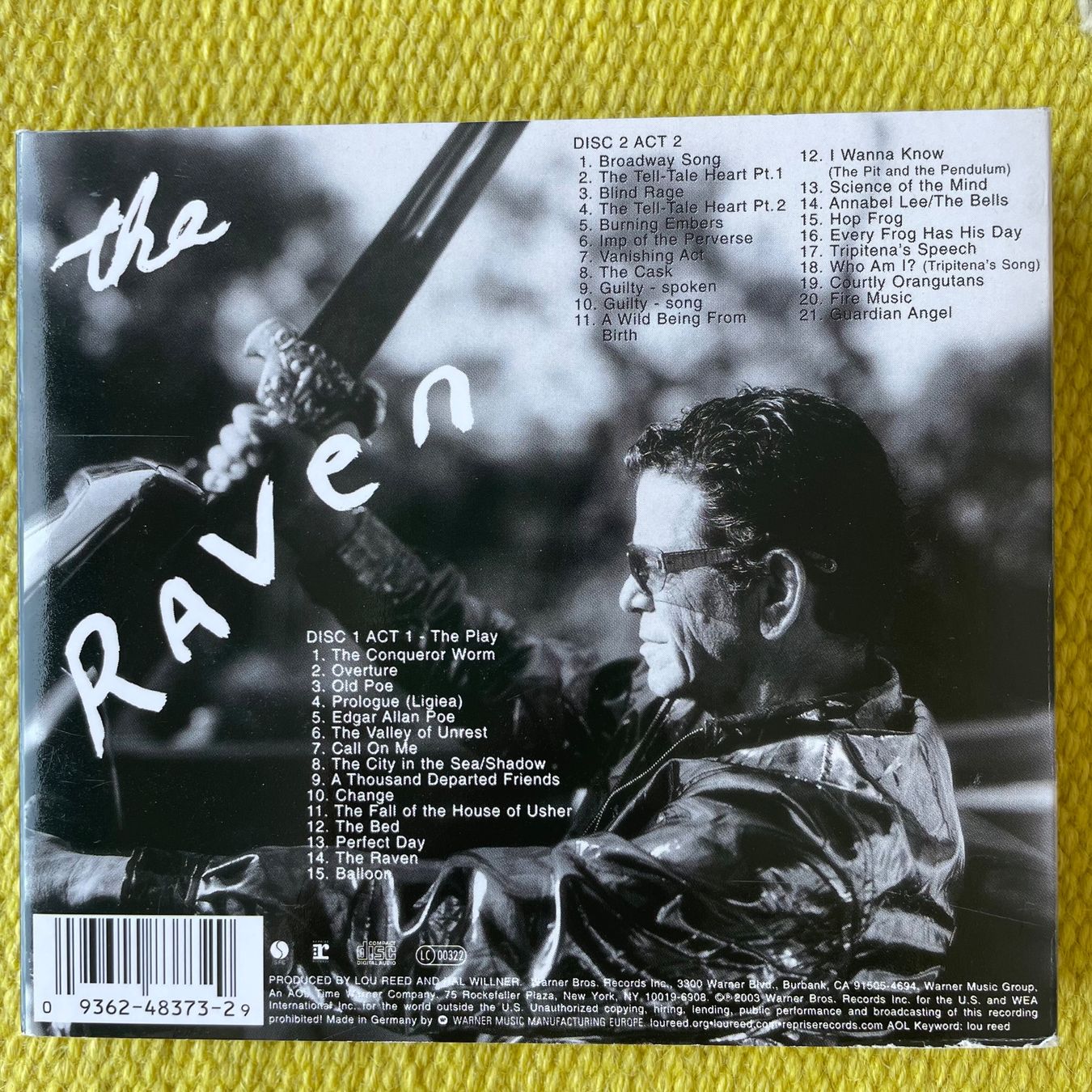 CD: LOU REED-2CD THE RAVEN (DIGIPACK) – Usato da Rorschacherberg venduto da CD-Roli 1