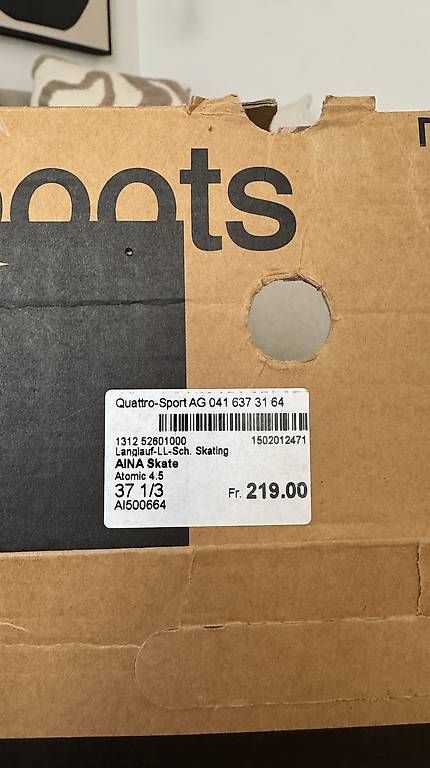 Herrenschuhe: Atomic Langlaufschuhe Grösse 37 1/3 – Gebraucht aus Zürich von Joanne1234 2