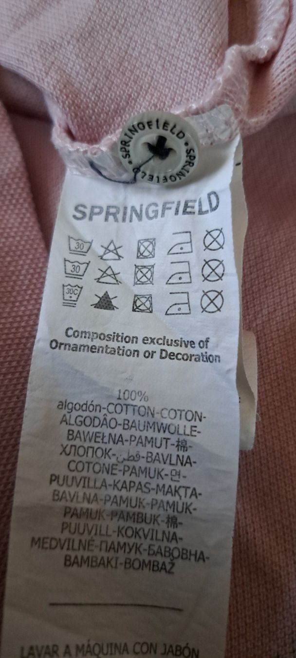 Magliette Polo: Springfield, polo rose – Nuovo e nell'imballaggio originale da Lussery-Villars venduto da pousinete02 3