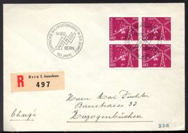 BERN 1.II.1952 Nachrichtenwesen  SS   R - Brief