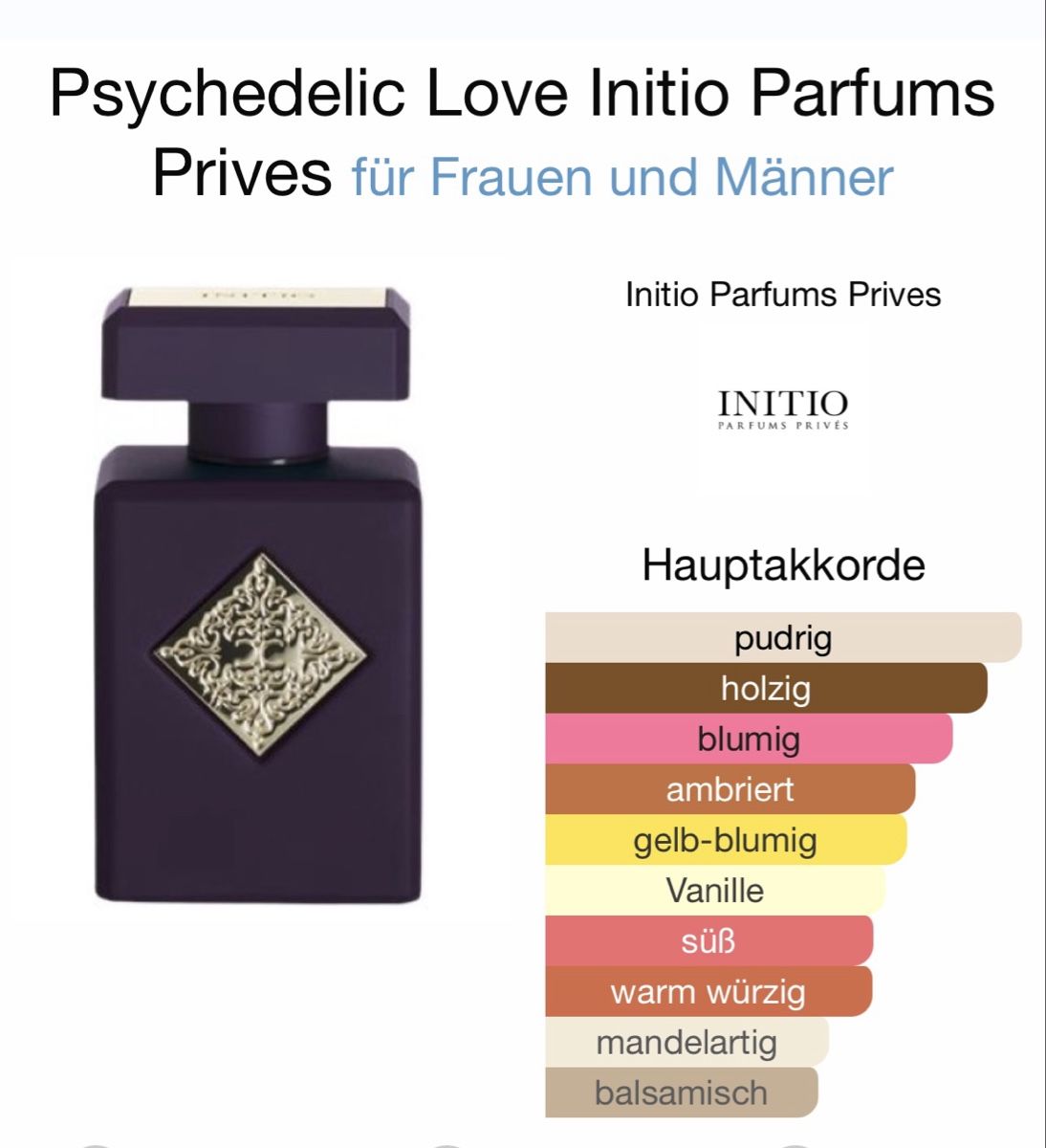 Initio Profumi & Eau de Toilette: Initio - Psychedelic Love 2ML – Nuovo (secondo la descrizione) da Düdingen venduto da parfum_tester 1