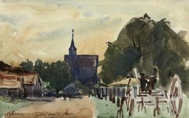 Pierre-Eugène CLAIRIN (1897-1980) Vue de Volaines