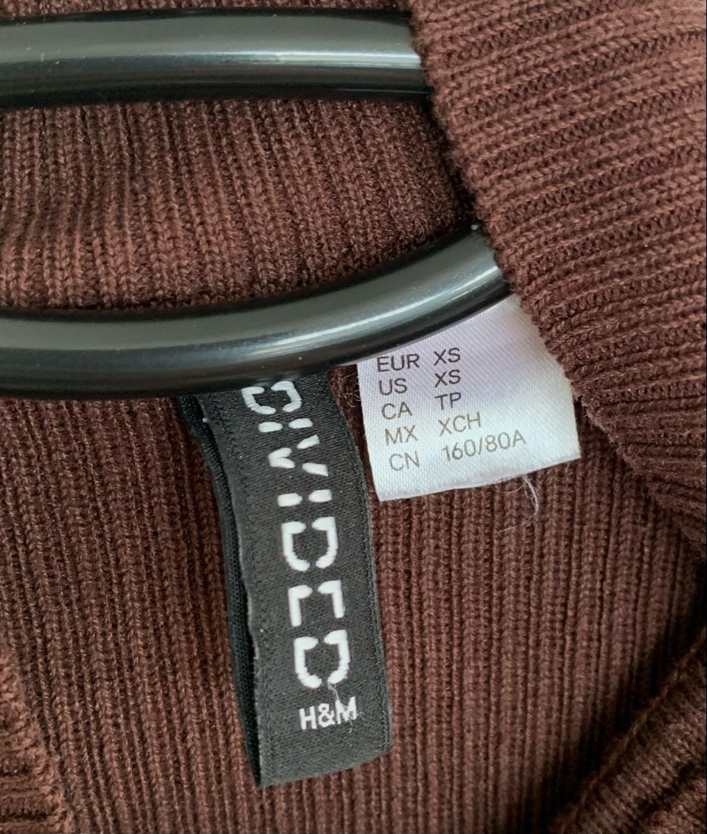 H&M Top: Brauner, dünner Strickpullover von H&M/Divided – Nuovo (secondo la descrizione) da Düdingen venduto da Hiron_o7 2
