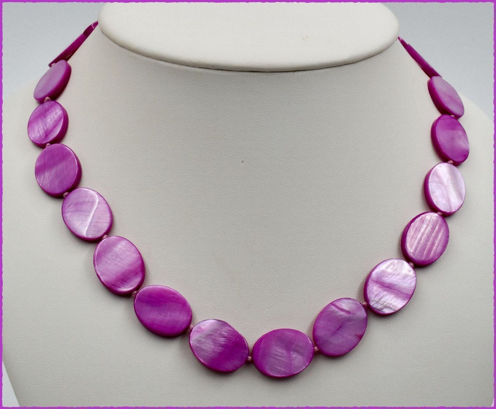 Catenine: ♛ Perlmutt Collier ca. 47 cm 925 Silber – Nuovo e nell'imballaggio originale da Oberglatt ZH venduto da Hot-Spot 1