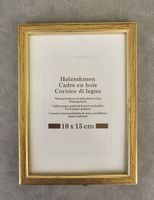 Wechselrahmen Holz gold 10x15 cm neuwertig
