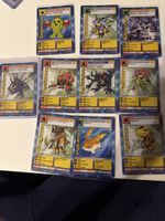 Digimon Sammelkarten Konvolut 10 Stück guter Zustand
