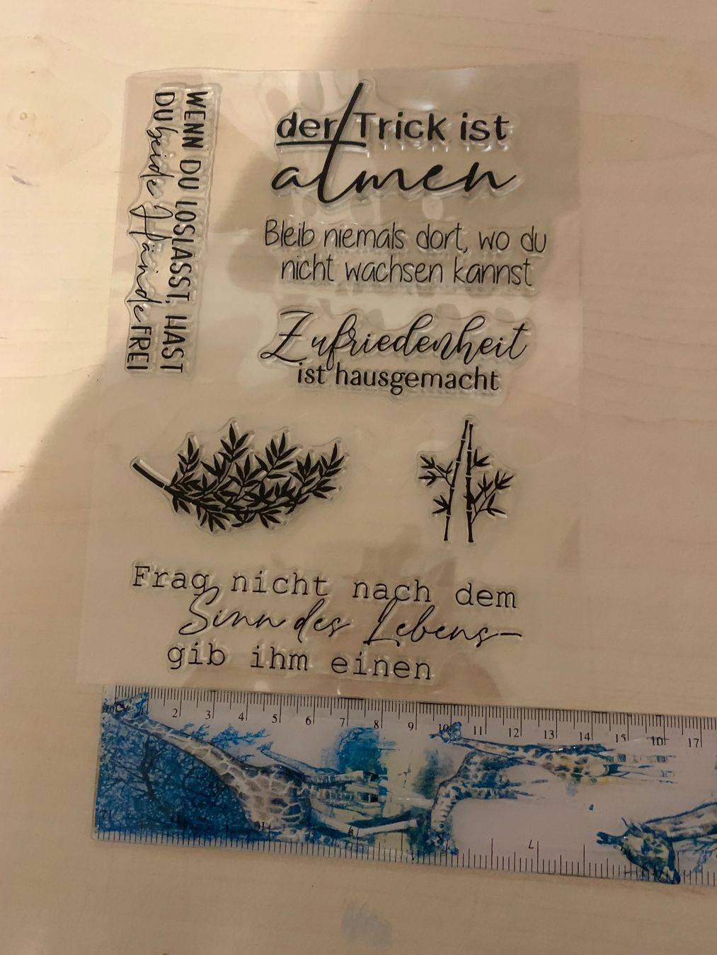 Stempel: Silikon Stempel Deutsch – Neu und originalverpackt aus Buelach von Joeggu0