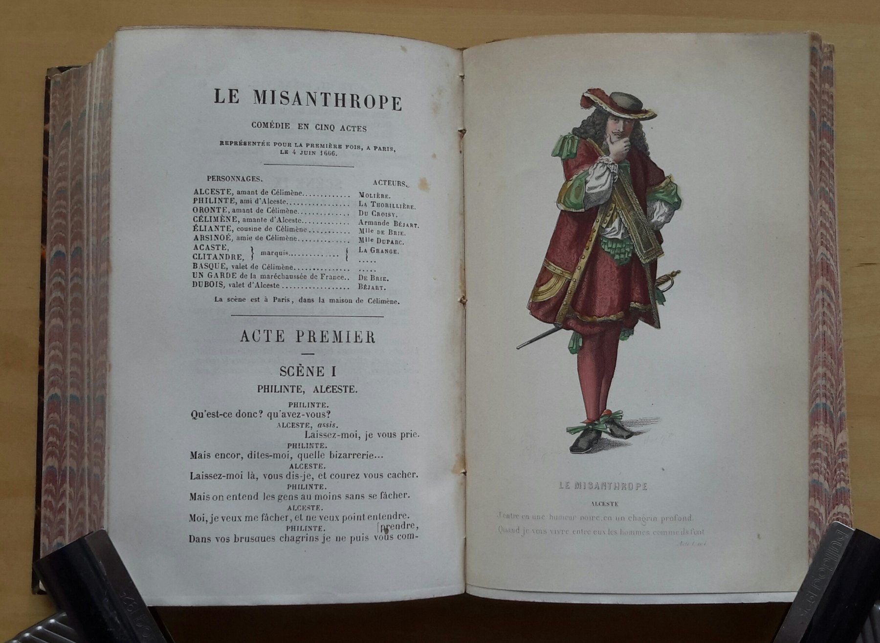 Libri: Oeuvres complètes de Molière , 2 Vols, Paris ca. 1900 . – Usato da Burgdorf venduto da Olli.34 3