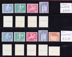 1960 +1964 +1973  Rollenmarken mit  Nummern ** Postfrisch **